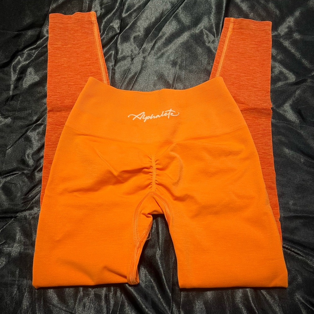 Alphalete Ombré Orange Leggings